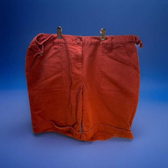 Liz Claiborne Pants - Liz Claiborne Size 12 Capri Duke Red Short Stretch ~ New